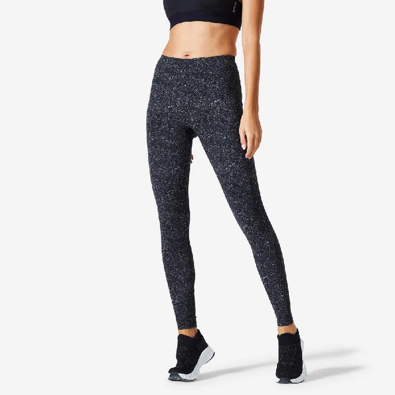 Women's Cotton Fitness Leggings Cozy Textured Workout Leggings