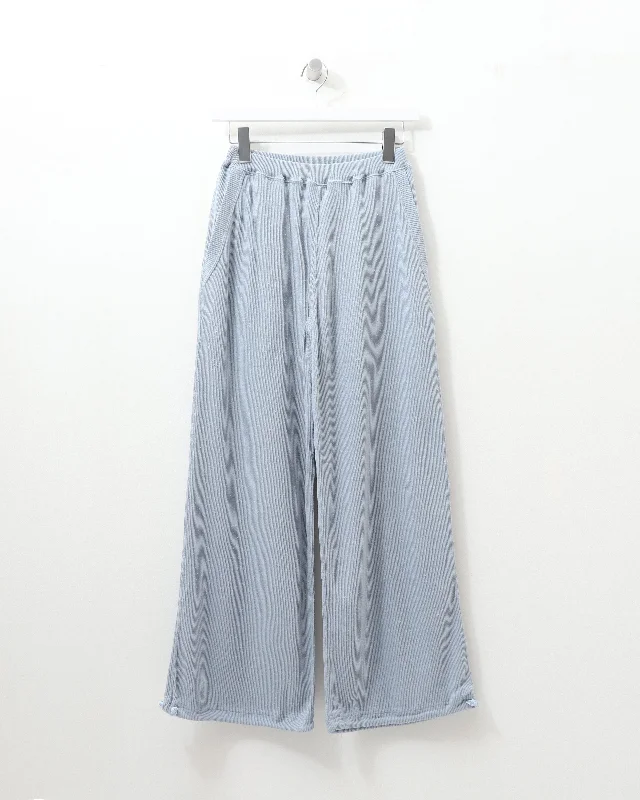 raw silk rib-jersey wide leg truck pants Classic Flared Pants