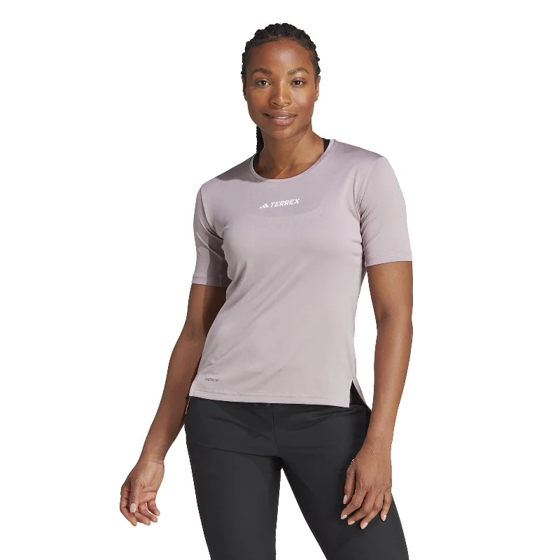 adidas Terrex Multi Womens T-Shirt-- Knit Fabric Woven Fabric Fleece Fabric