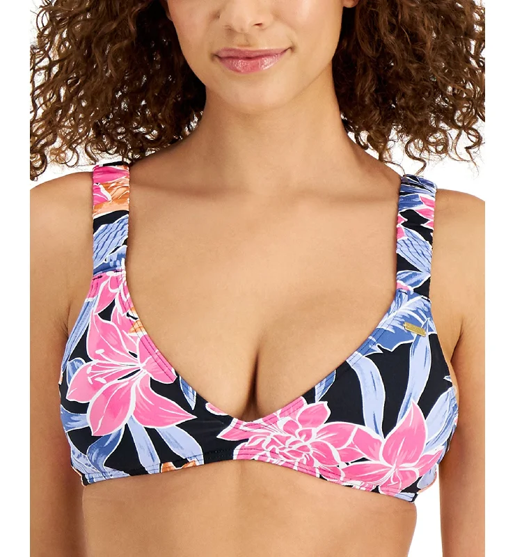 Juniors' Tropical Oasis Triangle Bikini Top Eco-friendly bikini, Sustainable, Trendy, Fashionable