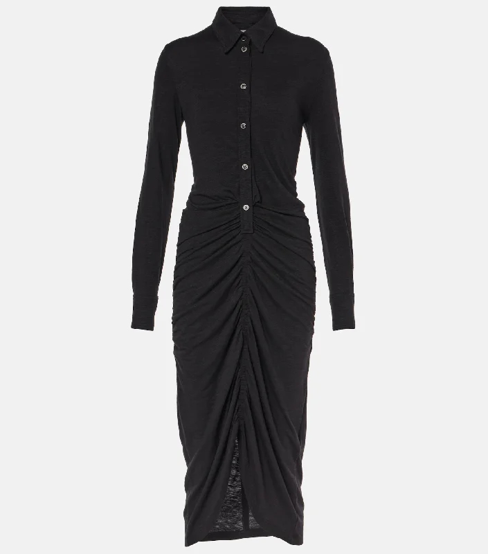 IVALIA DRESS - BLACK Boatneck Modish Everyday