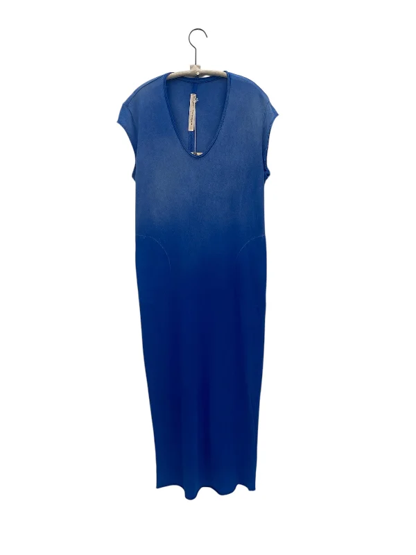 COCOON DRESS - FADED LAPIS Turtleneck Neckline Stylish