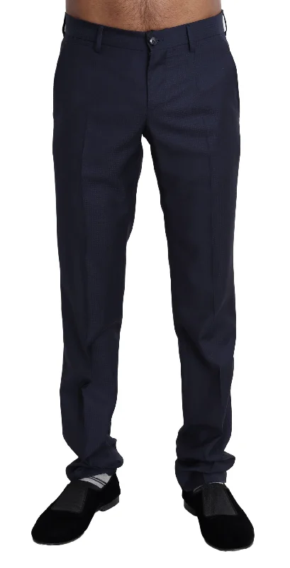 Elegant Slim Fit Wool Blend Dress Pants Comfortable Fleece Pants