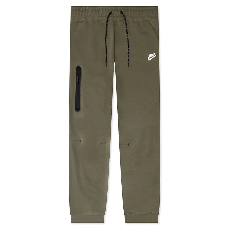 Sportswear Women's Tech Fleece Pants - Medium Olive/White Comfy Zip-Up Pants