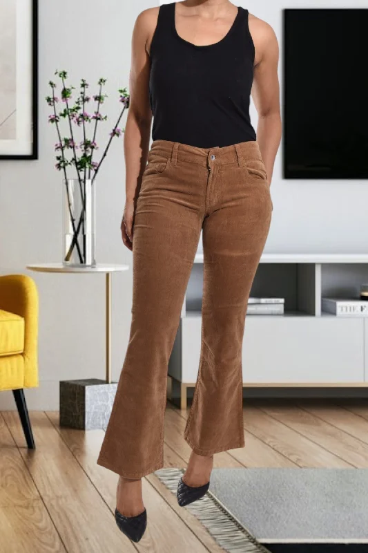 Light Brown Corduroy Pants Elegant Dress Pants