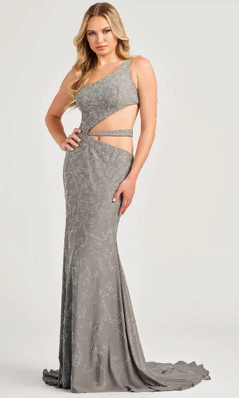 Colette By Daphne CL5281 - One Shoulder Cutout Prom Dress Tunics Stylish elegant