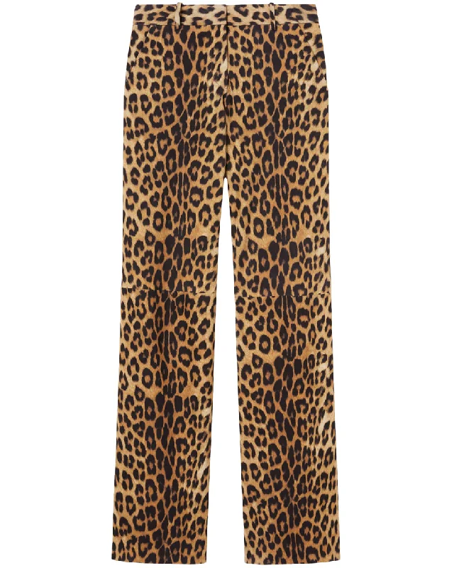 St Macula Leopard Print Pant High-Waist Jogger Pants