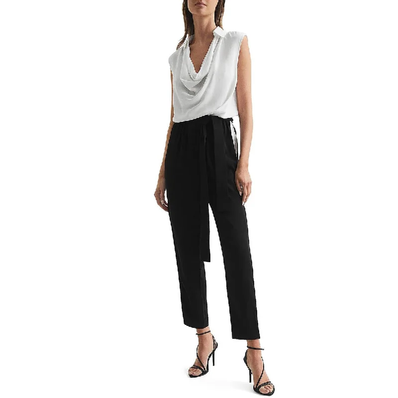 Allie Womens Colorblock Sleeveless Jumpsuit 71. Solid jumpsuit, Minimalist style, Sleek, Stylish