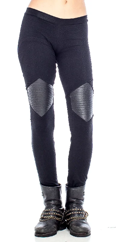 Ninja Legging Trendy Leather-Look Workout Leggings