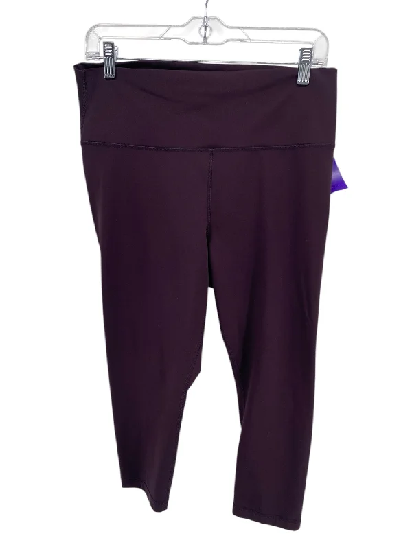 It's SO You Boutique Women Size XXL Plum Purple CD Athleisure Leggings Elegant Textured Leggings