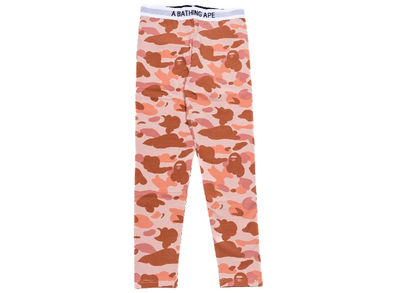 Women's A Bathing Ape 1st Camo Leggings in Pink Trendy Digital Print Leggings