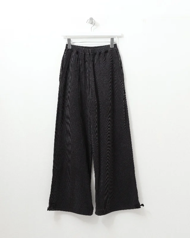 raw silk rib-jersey wide leg truck pants Stylish Harem Pants