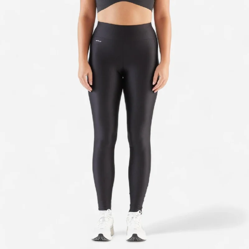 Women's Running Leggings - Kiprun Run 100 Black Cozy Warmth Leggings