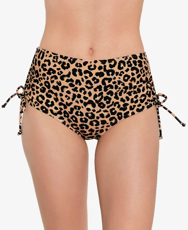 Juniors' Side-Shirred High-Waist Bikini Bottoms Brazilian bikini, Sexy, Comfortable, Summer