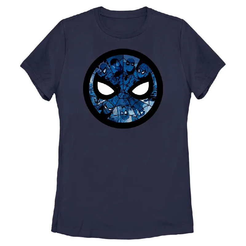 Women's Marvel Spider-Man Beyond Amazing MASK CIRCLE SPIDEYS T-Shirt-- Oversized T-Shirt Spandex breathable