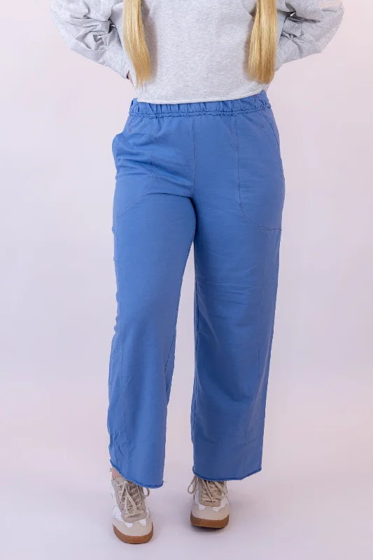 Don't Wait Up Lounge Pants | Harbor Combo Relaxed High-Waist Trousers