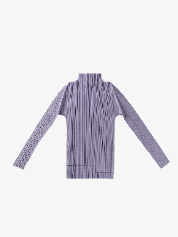 PLEATS PLEASE ISSEY MIYAKE - Women Monthly Colors : December Shirt-- Satin Blend Silk Blend Wool Blend