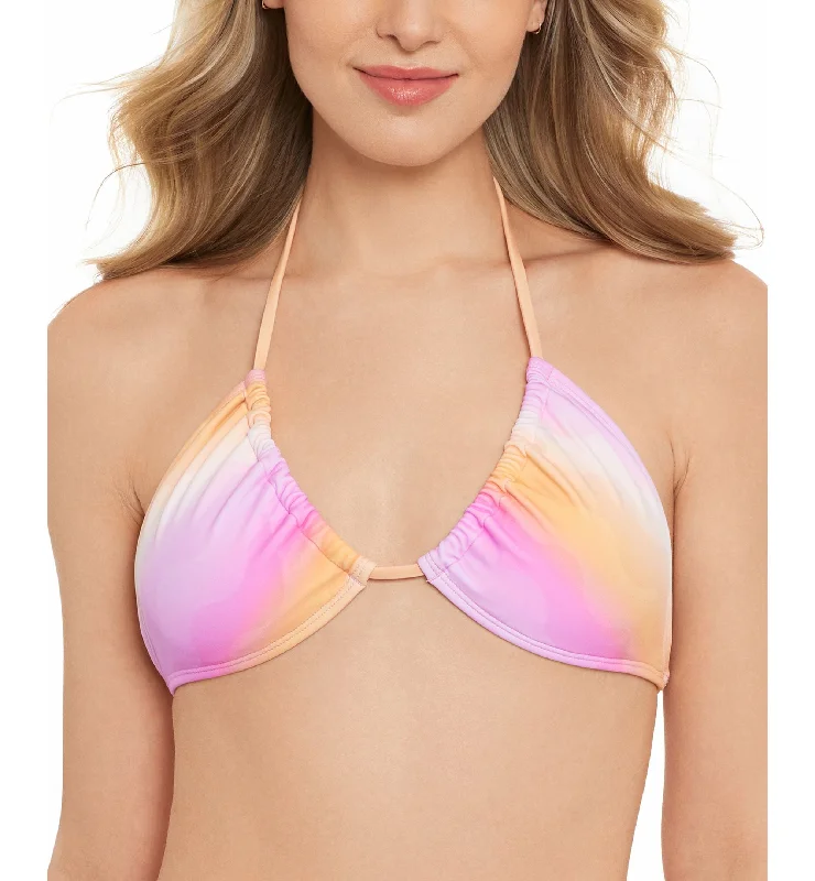 Juniors' 3-Way Convertible Bikini Top Bikini with scalloped edges, Feminine, Stylish, Trendy