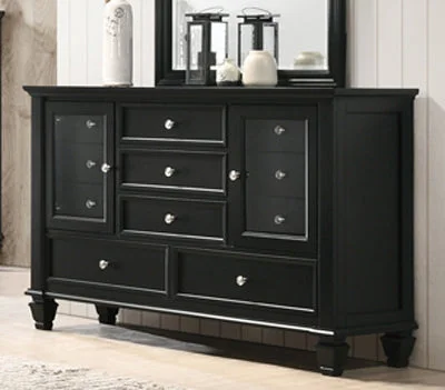 Sandy Beach Black Dresser by Coaster Maxi Flowy Bohemian