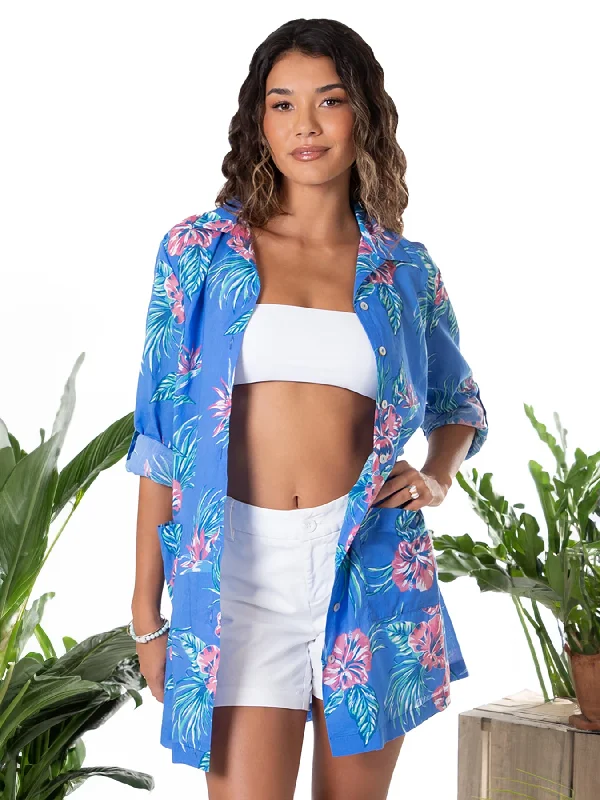 Rock A Hula Harmony Shirt-- Mesh Canvas Denim