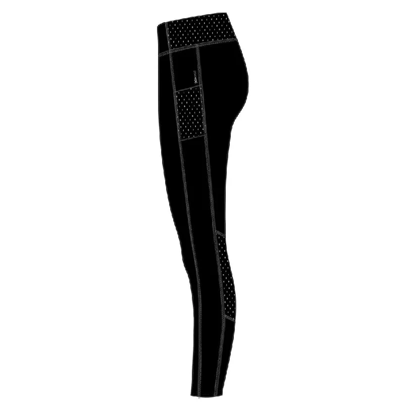 Fitness Leggings with Phone Pocket - Black Comfortable Slim Fit Leggings