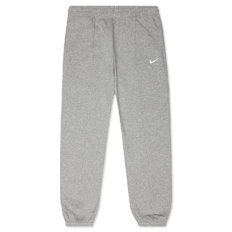 Sportswear Women’s Essentials Fleece Pants - Dark Grey Heather/Matte Silver Stylish Elastic Waist Pants