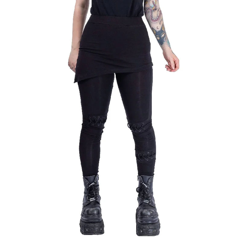 MAREN LEGGINGS - BLACK Fashionable Sports Compression Leggings