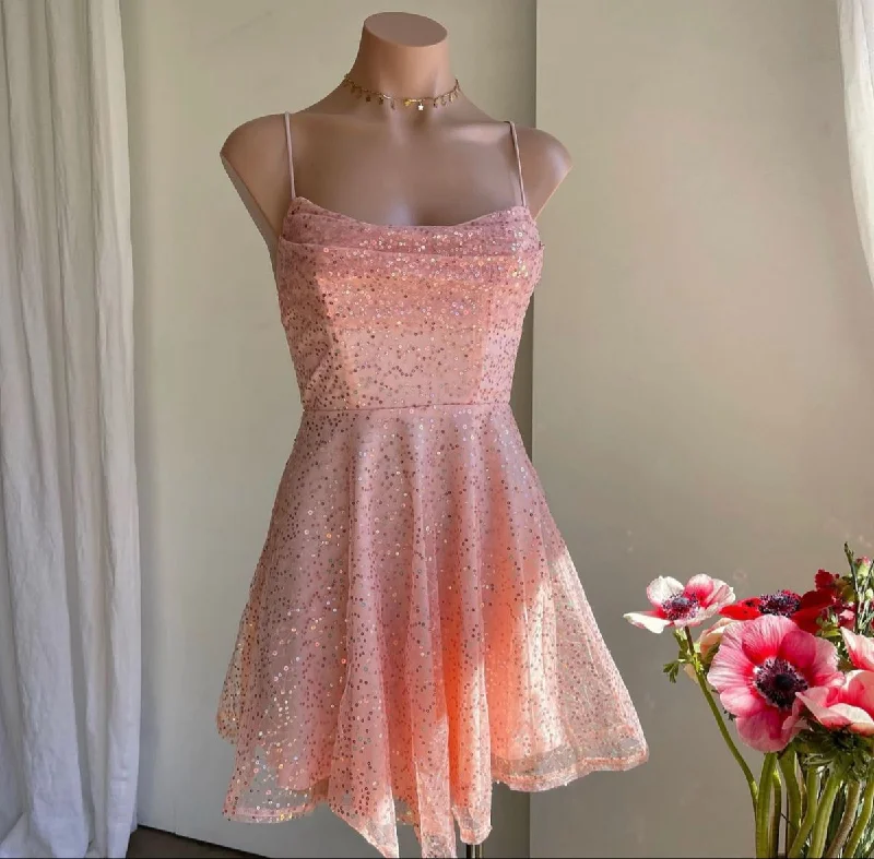 PRINCESS OF STYLE DRESS ROSE GOLD SEQUINS  gh1748 Tunics Spring floral