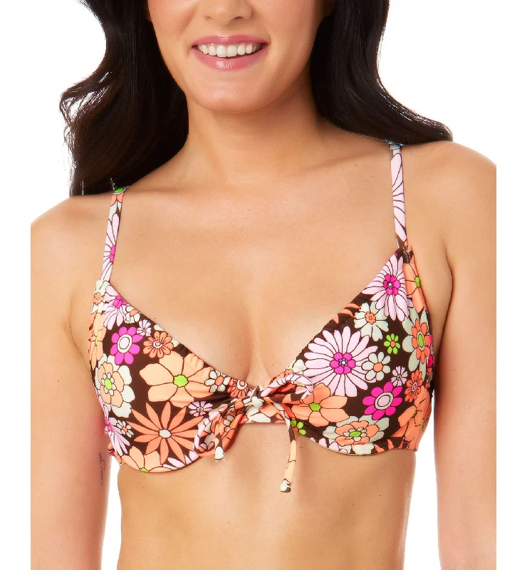 Juniors' Morning Grace Underwire Bralette Bikini Top Animal print bikini top, Bold design, Sexy, Fashionable