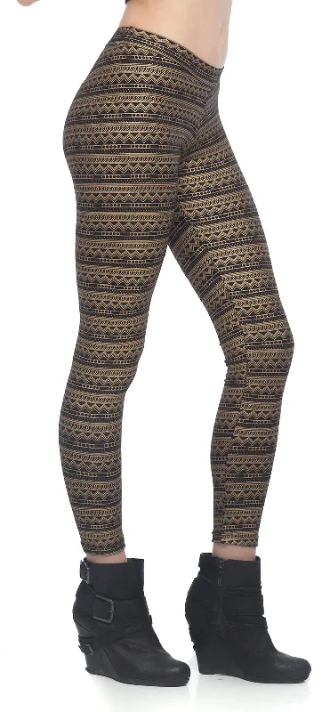 Eclipse Tribal Legging Comfortable Slip-On Compression Leggings