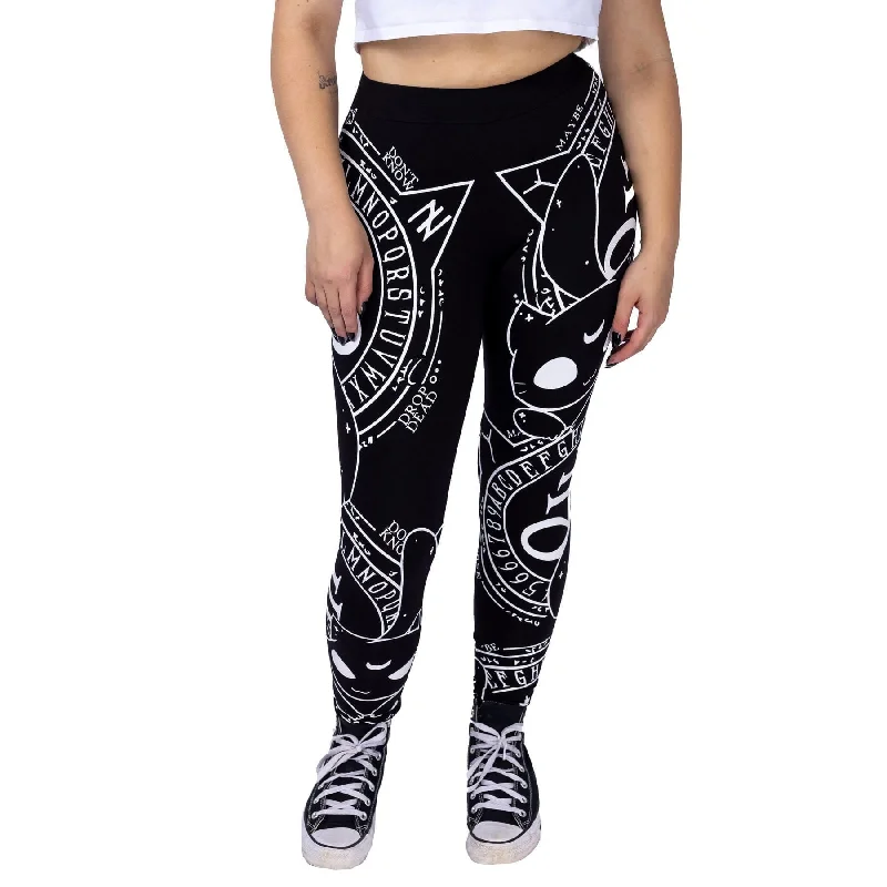 CAT CRAFT LEGGINGS - BLACK/WHITE Trendy Activewear Leggings