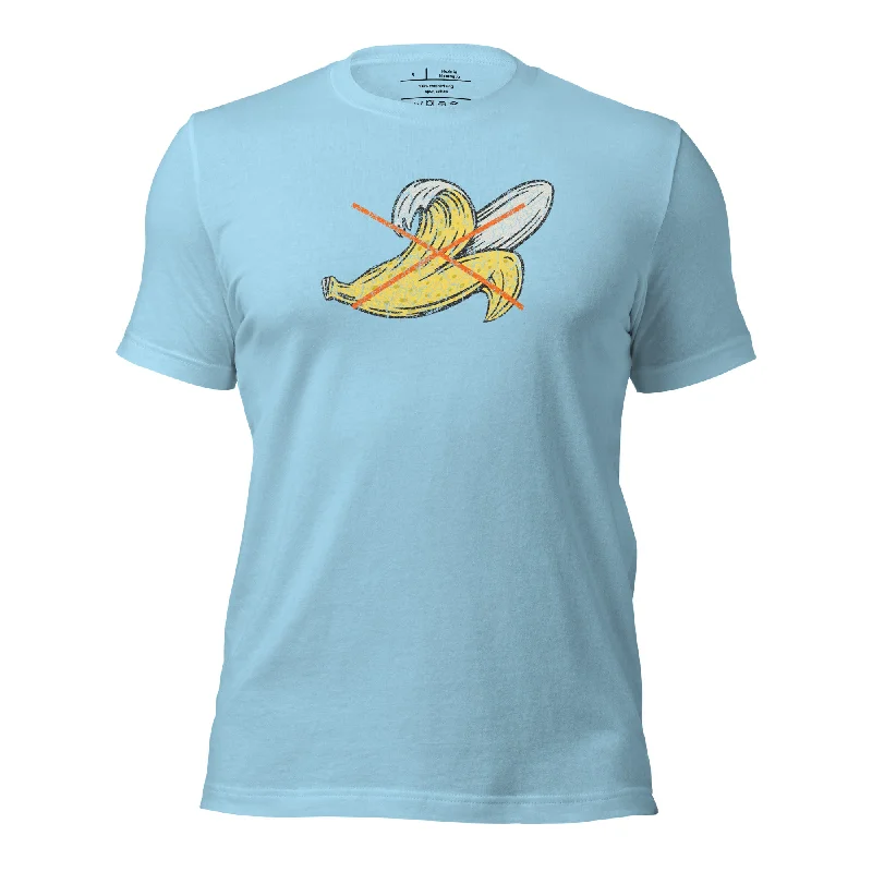 Life League Gear - NO BANANAS ON THE BOAT - Unisex T-Shirt-- Satin Fabric Silk Fabric Chiffon Fabric