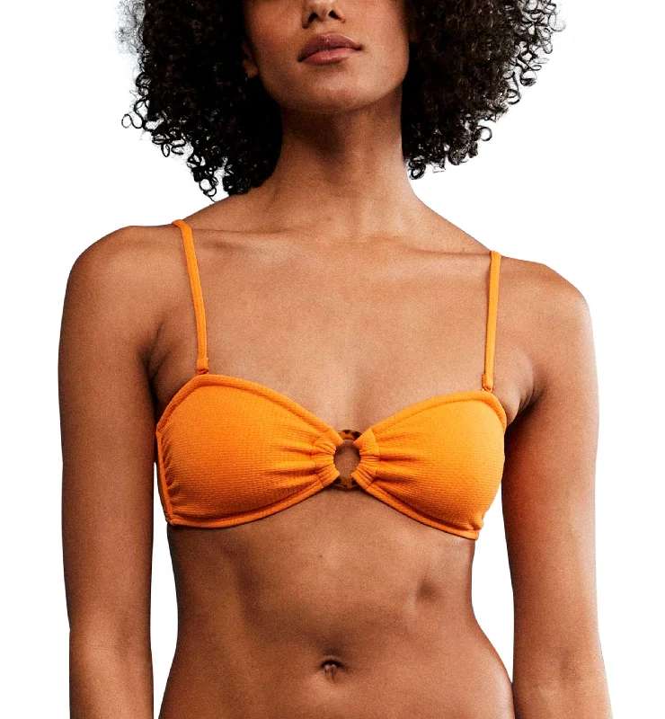 Juniors' Color Jam Ring Bandeau Bikini Top Crochet bikini, Boho, Sexy, Trendy