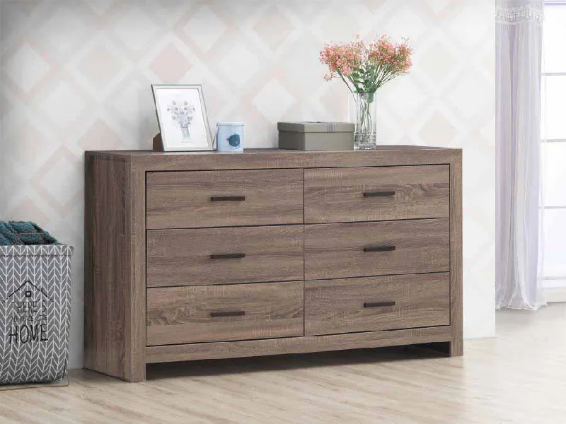 Brantford Barrel Oak Dresser by Coaster Tunics Fleece cozy