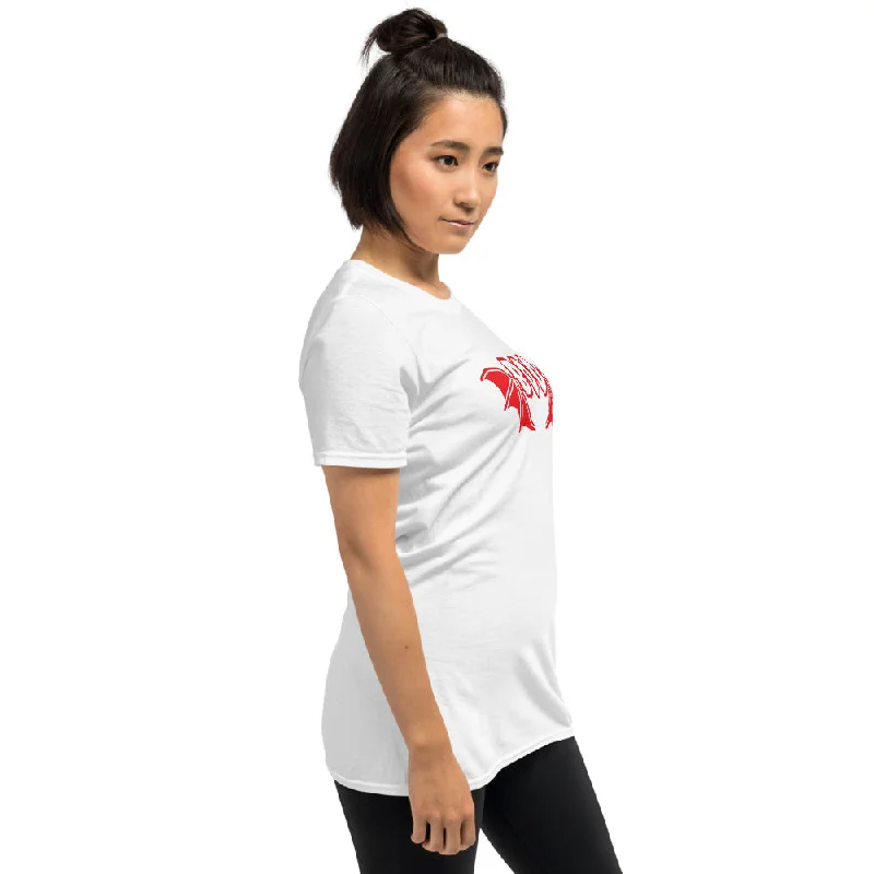 Boo Bat Wings Softstyle Short-Sleeve Unisex T-Shirt-- Mesh Blend Leather Blend Suede Blend