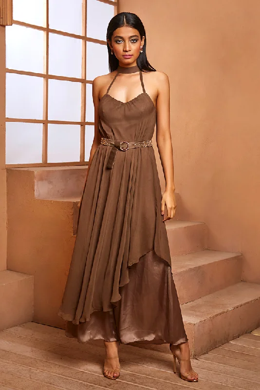 MILITARY GREEN JUMPSUIT Skirted jumpsuit, Elegant, Feminine, Chic