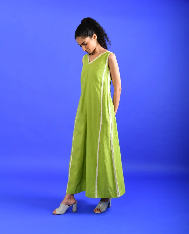 SCREAM GREEN JUMPSUIT Minimalist jumpsuit, Sleek, Fashionable, Comfortable