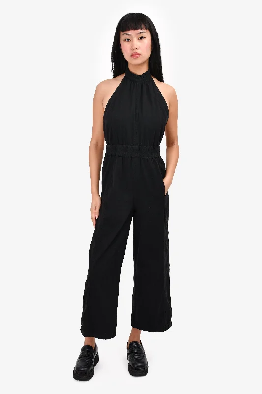 A Piece Apart Black Backless Jumpsuit Size 0 Silk wide leg jumpsuit, Elegant, Chic, Comfortable