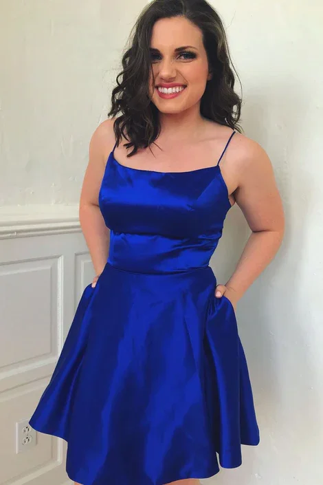 Royal Blue Homecoming Dresses, Hoco Dress, Short Prom Dress, Cocktail Dress, Dance Dresses, Back To School Party Gown  gh897 Tunics Business professional