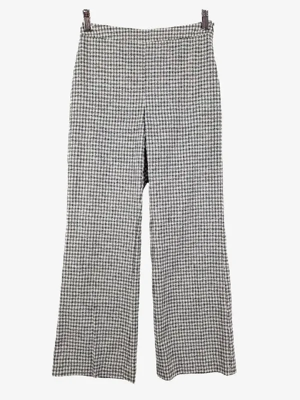 Wilfred Checkered Flared Office Staple Pants Size 8 Relaxed Linen Pants