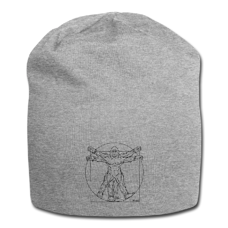 Vitruvian Bigfoot - Jersey Beanie Geometric Jersey Top