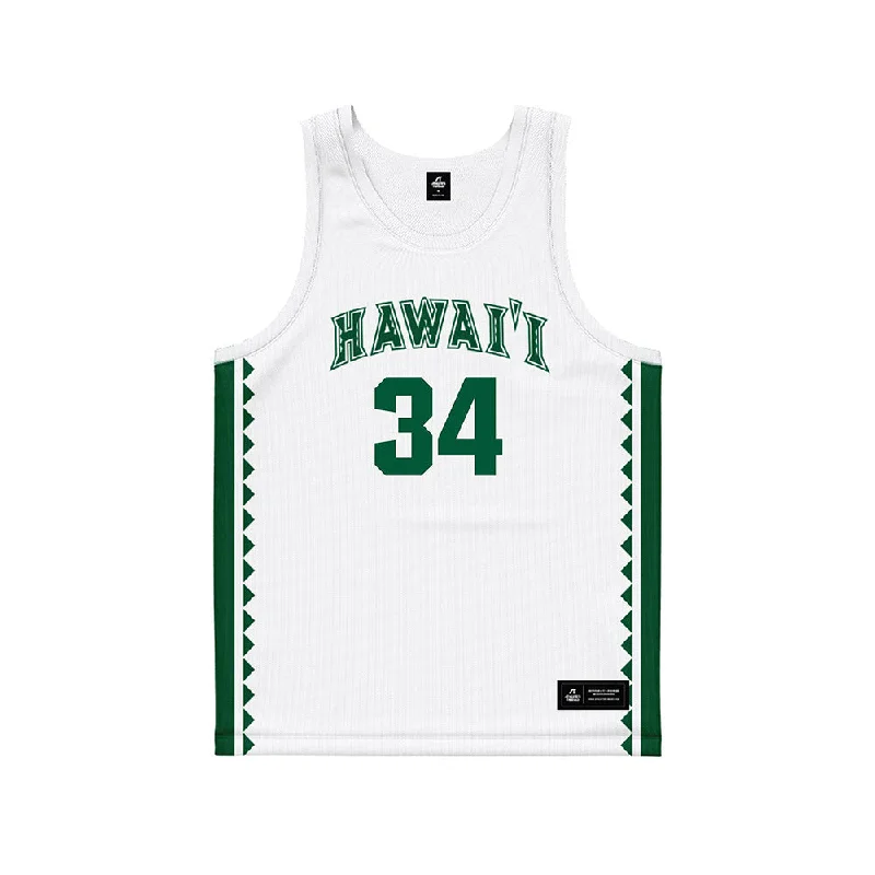 Hawaii - NCAA Women's Basketball : Jacqueline David - Basketball Jersey Maximalist Jersey Tee