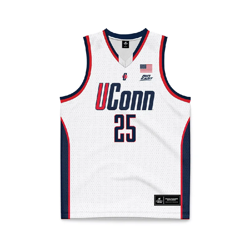 UConn - NCAA Women's Basketball : Ice Brady - Retro Basketball Jersey Patterned Jersey Tee