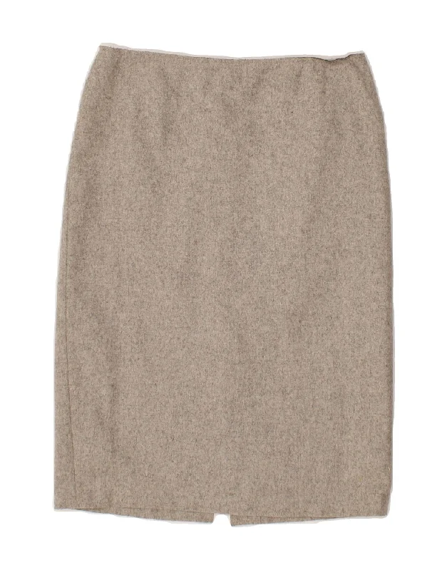 MAX & CO. Womens Straight Skirt IT 42 Medium W30  Grey Wool velvet skirt plush