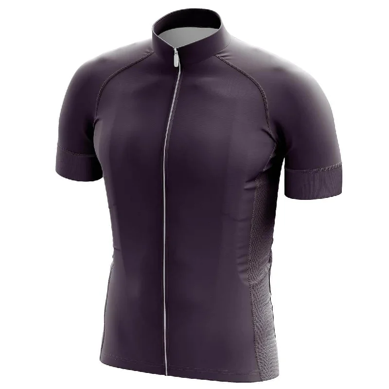 GG BASICS | Dark Purple Cycling Jersey Jet Black Jersey Tee