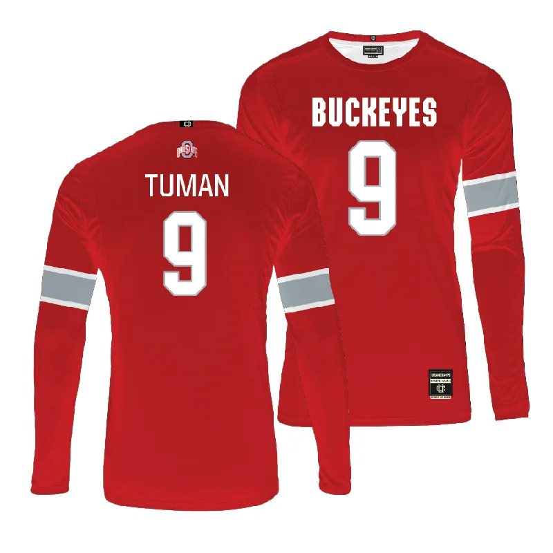 Ohio State Women's Red Volleyball Jersey - Mia Tuman Elegant Jersey Shirt