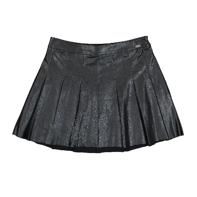 Wmns Go Josi Pu Leather Skirt relaxed fit skirt