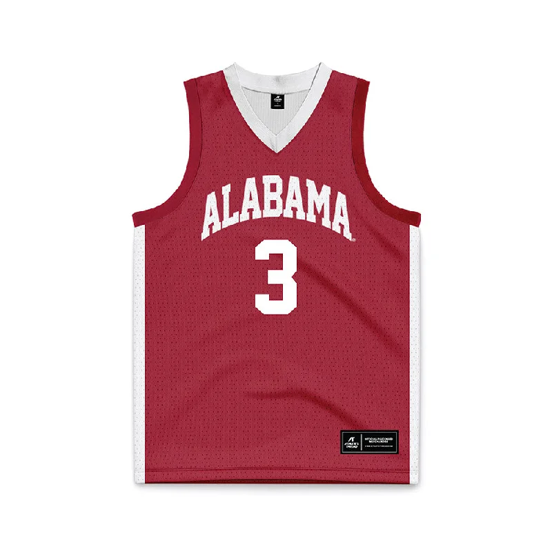 Alabama - NCAA Women's Basketball : Sarah Ashlee Barker - Crimson Basketball Jersey Gold Jersey Tee