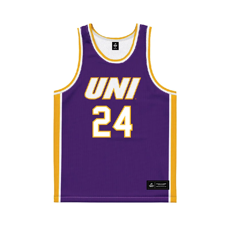 Northern Iowa - NCAA Women's Basketball : Kayba Laube - Basketball Jersey Pastel Jersey Tee