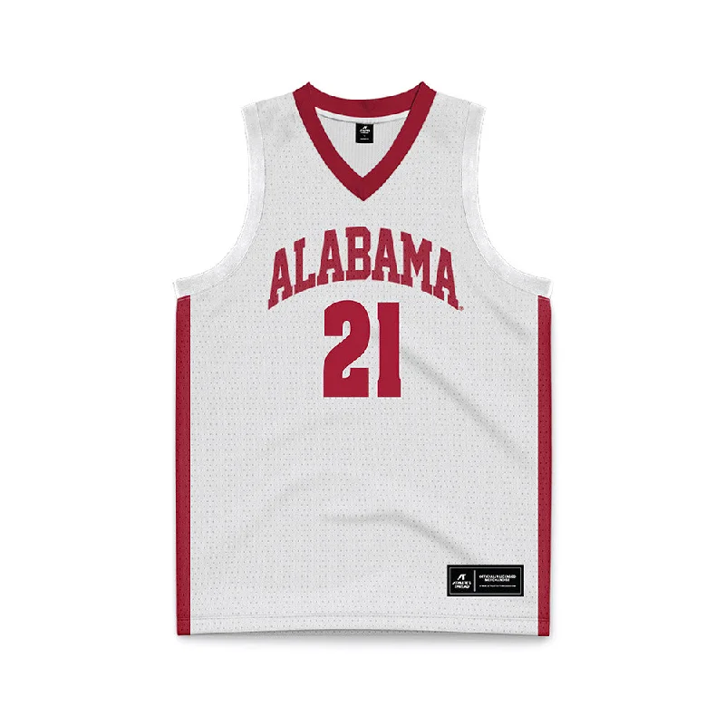 Alabama - NCAA Women's Basketball : Essence Cody - White Basketball Jersey Metallic Jersey Tee